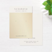 金ゴールドイヤリングジュエリー表示カード (デスク)