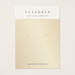 金ゴールドイヤリングジュエリー表示カード