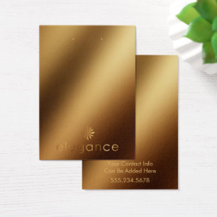 金ゴールドイヤリングホルダー表示カードのロゴ金ゴールド