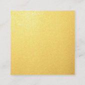 金ゴールドイヤリング表示カードホルダー手作りジュエリー スクエア名刺 (裏面)