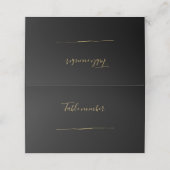 金ゴールドインクスタイル披露宴表番号座席表 プレイスカード (外部開封)