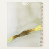 金ゴールドインクモノグラム抽象芸術ホームオフィススクール プランナー手帳 (裏面)