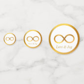 金ゴールドインフィニティオン白黒 コンフェッティ (裏面)