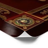 金ゴールドインペリアルイーグル ポスター (コーナー)