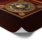 金ゴールドインペリアルイーグル ポスター (角)