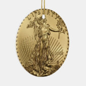 金ゴールドイーグル セラミックオーナメント (右)