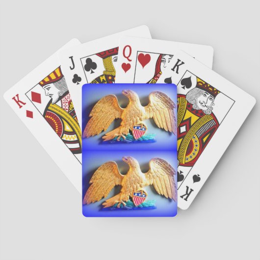 金ゴールドイーグ遊カードx 2 トランプ (裏面)