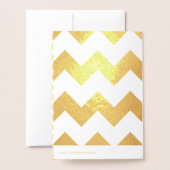 金ゴールドイースターバニーカード 箔カード (裏面封筒付き)