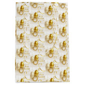 金ゴールドイースター卵 ミディアムペーパーバッグ (正面)