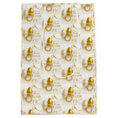 金ゴールドイースター卵 ミディアムペーパーバッグ (裏面)