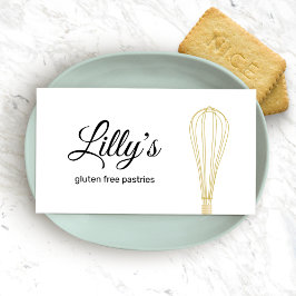 金ゴールドウィスクシェフベーカリーカテラー 名刺