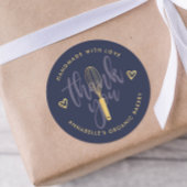 金ゴールドウィスクベーカリーありがとう ラウンドシール