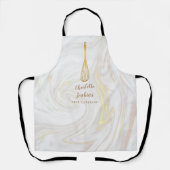 金ゴールドウィスクベーカリーパティスリーマーブルスワーズ エプロン (正面)