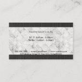 金ゴールドウィスクロゴ |大理石背景 名刺 (裏面)