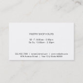 金ゴールドウィスク |料理マスター黒大理石 名刺 (裏面)