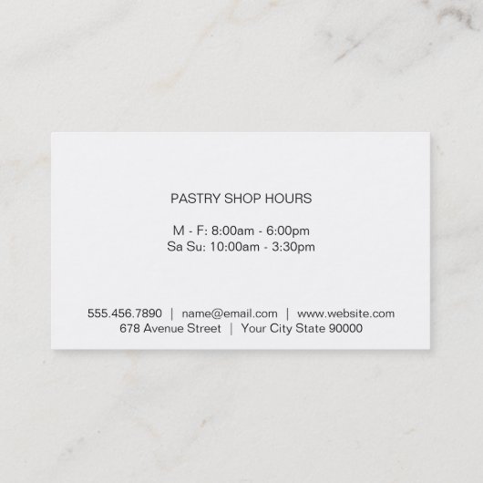 金ゴールドウィスク |料理マスター黒大理石 名刺 (裏面)