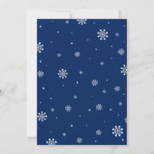 金ゴールドウィンターオネダーランド1stボーイ誕生日招待状 招待状 (裏面)