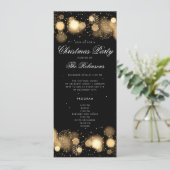 金ゴールドウィンタークリスマスパーティー招待状プログラム&メニュー 招待状 (スタンド正面)