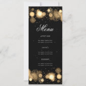 金ゴールドウィンタークリスマスパーティー招待状プログラム&メニュー 招待状 (裏面)