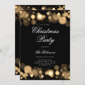 金ゴールドウィンタークリスマスパーティー招待状プログラム&メニュー 招待状 (正面/裏面)