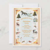 金ゴールドウィンタービレッジシーンクリスマスパーティー 招待状 (正面)