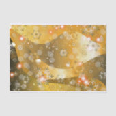 金ゴールドウィンターワンダーランド雪の結晶とライト 薄葉紙 (正面)