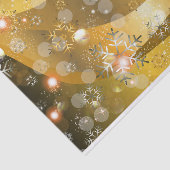金ゴールドウィンターワンダーランド雪の結晶とライト 薄葉紙 (詳細)