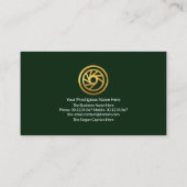 金ゴールドウェーブエメラルド・グリーン・レイヤーズCEO創設者 名刺 (裏面)