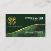 金ゴールドウェーブエメラルド・グリーン・レイヤーズCEO創設者 名刺 (正面)