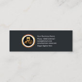 金ゴールドウェ王室のーブグレー運転手 スキニー名刺 (裏面)