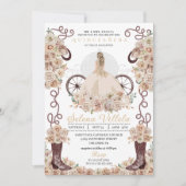 金ゴールドウエスタンシンデレラキャリッジキンセアニラ 招待状 (正面)