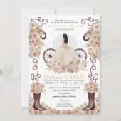 金ゴールドウエスタンシンデレラキャリッジキンセアニラ 招待状 (正面)