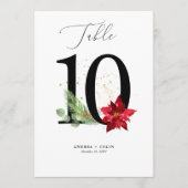 金ゴールドウォーターカラーホリデーボタニカルテーブル番号10 プログラム (正面)