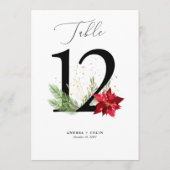 金ゴールドウォーターカラーホリデーボタニカルテーブル番号12 プログラム (裏面)