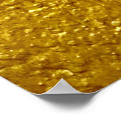 金ゴールドウォールテクスチャdesignabstract,古代,アンティーク ポスター (角)