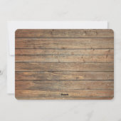 金ゴールドウッドアントラー結婚したスリー写真テンプレート シーズンカード (裏面)