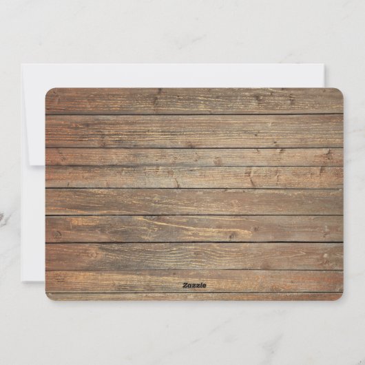 金ゴールドウッドアントラー結婚したスリー写真テンプレート シーズンカード (裏面)