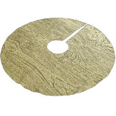 金ゴールドウッドグリッターテクスチャの背景 ブラッシュドポリエステルツリースカート (アングル)