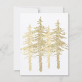 金ゴールドウッドランドスプルース ノートカード (裏面)