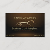 金ゴールドウフィントンホワイトホースジオグリフス金ゴールドホース 名刺 (正面)