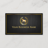 金ゴールドウマロゴライディングクラブ 名刺 (正面)