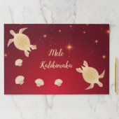 金ゴールドウミガメハワイアンクリスマス ペーパーパッド (インサイチュ)