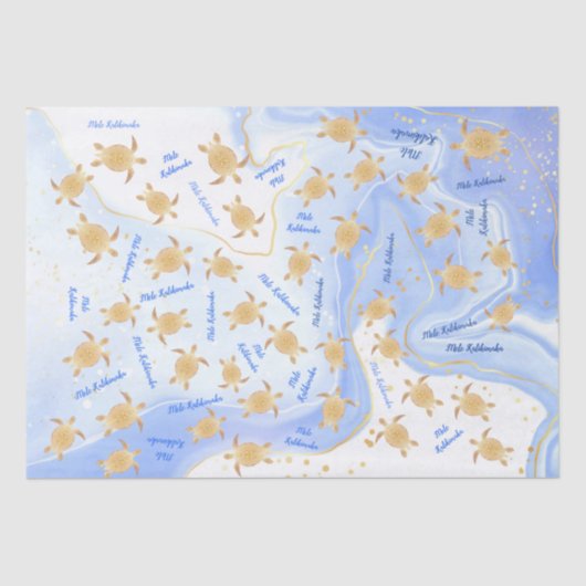 金ゴールドウミガメ Melle Kalikimaka Christmas | Melle Kalik 薄葉紙 (正面)