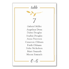 金ゴールドエアリー分室。クラシ結婚ーの座席表 テーブルナンバー