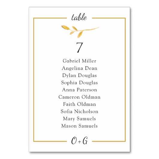 金ゴールドエアリー分室。クラシ結婚ーの座席表 テーブルナンバー (正面)