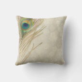 金ゴールドエキゾチックピーコックフェザーグラムシエレガントック クッション (裏面)