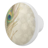 金ゴールドエキゾチックピーコックフェザーグラムシエレガントック セラミックノブ (右)