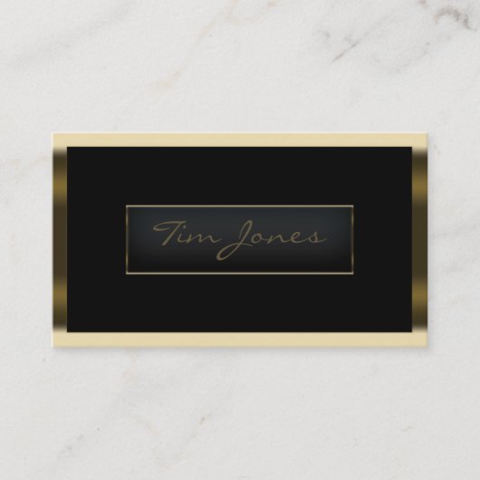 金ゴールドエグゼクティブ 名刺 (正面)