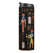 金ゴールドエジプトの象形文字と黒の神 タンブラー (回転右)