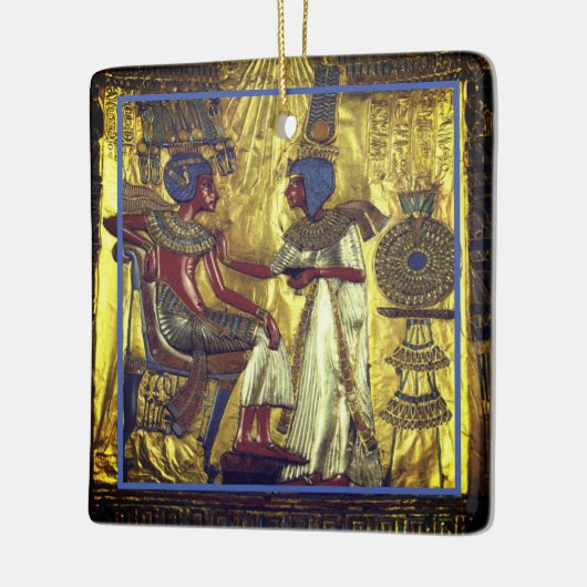 金ゴールドエジプトキャラクターのセラミックオーナメント セラミックオーナメント (左)